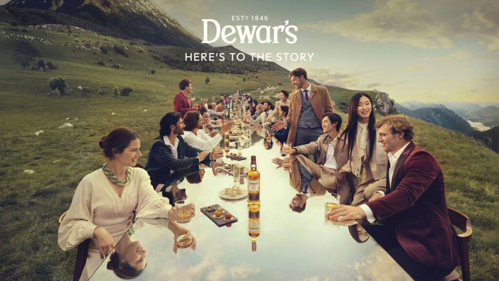 Dewar's new positioning campaign - Here's to the Story - lifestyle key visual