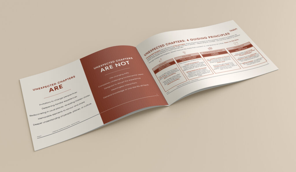 Unexpected Chapters Playbook - what they are and are not, and the principles