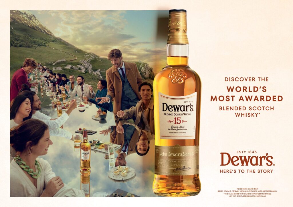 Dewar's new positioning campaign - Here's to the Story - product key visual