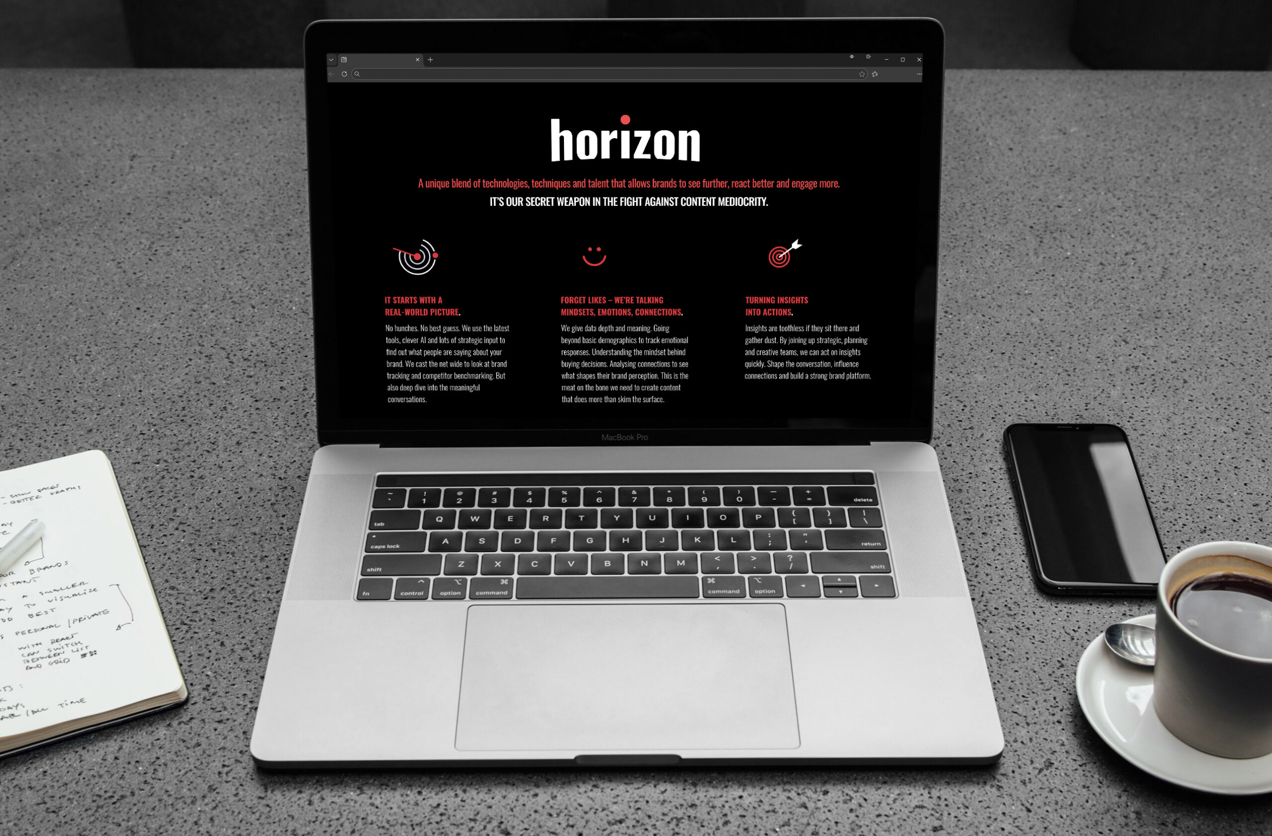 Only The Brave Horizon landing page