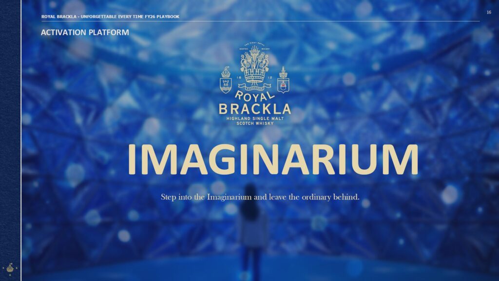 Royal Brackla Imaginarium identity and sensory experience concept