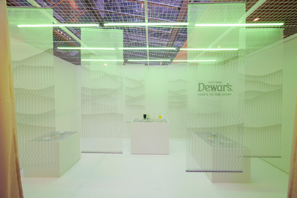 Lighting transitions that create three different experiences within the same room