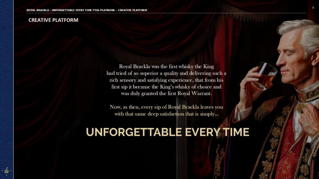 Unforgettable Every Time creative platform featuring King William IV